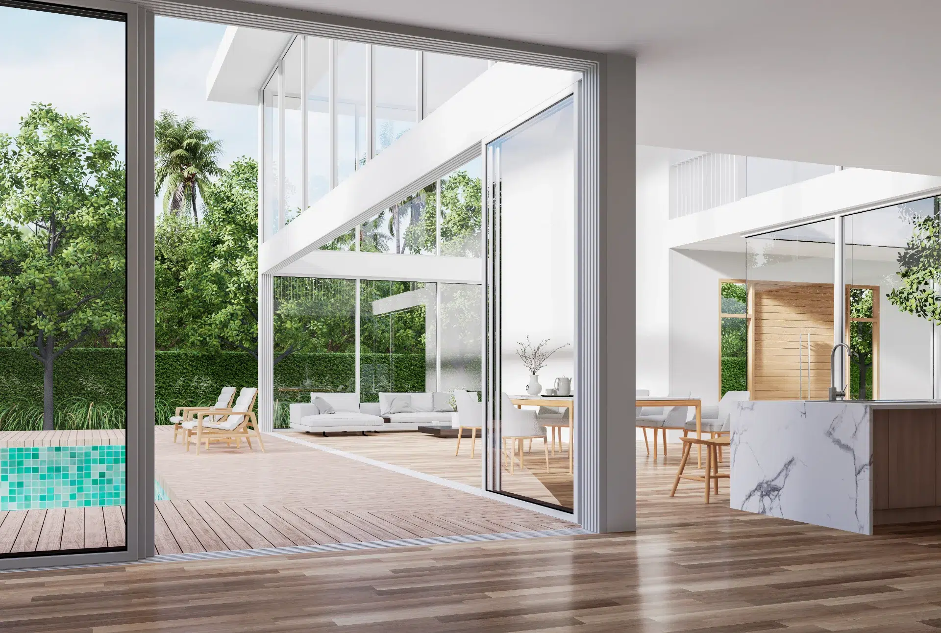 VLX 138 Panoramic Sliding Door in Tamiami, FL | Sightline Windows & Doors Tamiami - detail 1